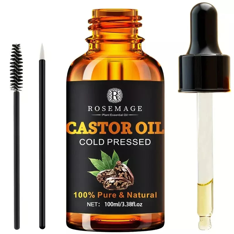 Castor oil cold pressed pure organic natural Hexane Free 100ml