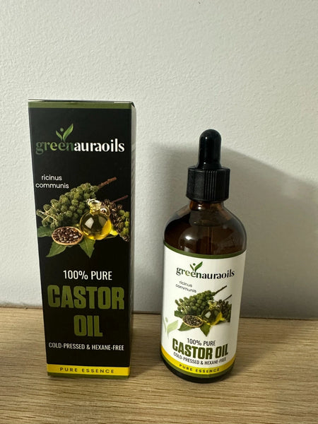 greenauraoils – 100% Pure Castor Oil | Cold Pressed & Hexane Free | 100ml