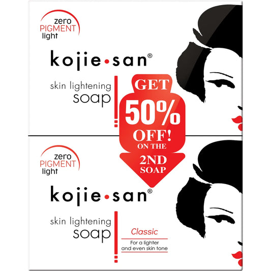 Kojie San Skin Lightening & Brightening Soap 135g x 2 New